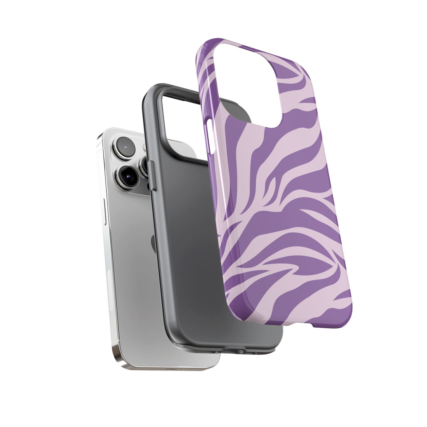 Wild Vibes Purple Animal Print Phone Case