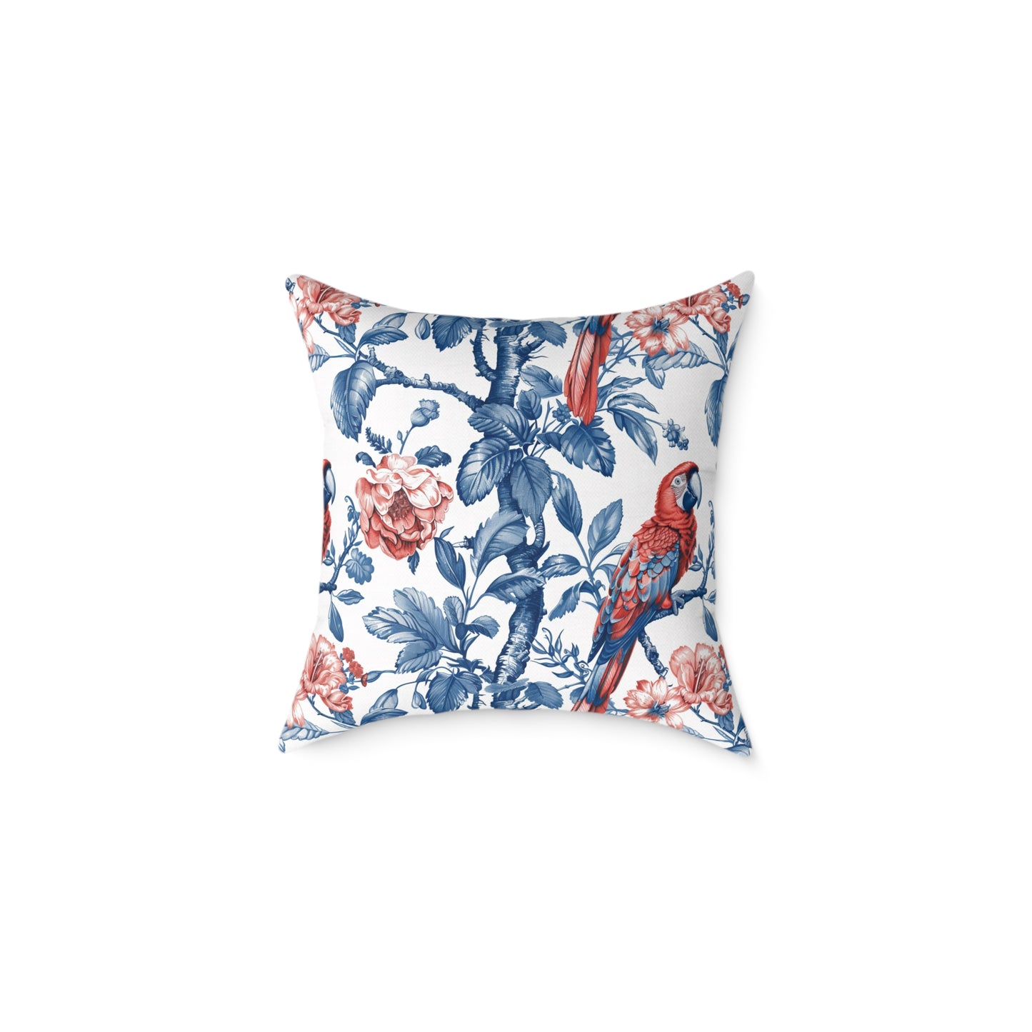 Tropical Floral Square Pillow