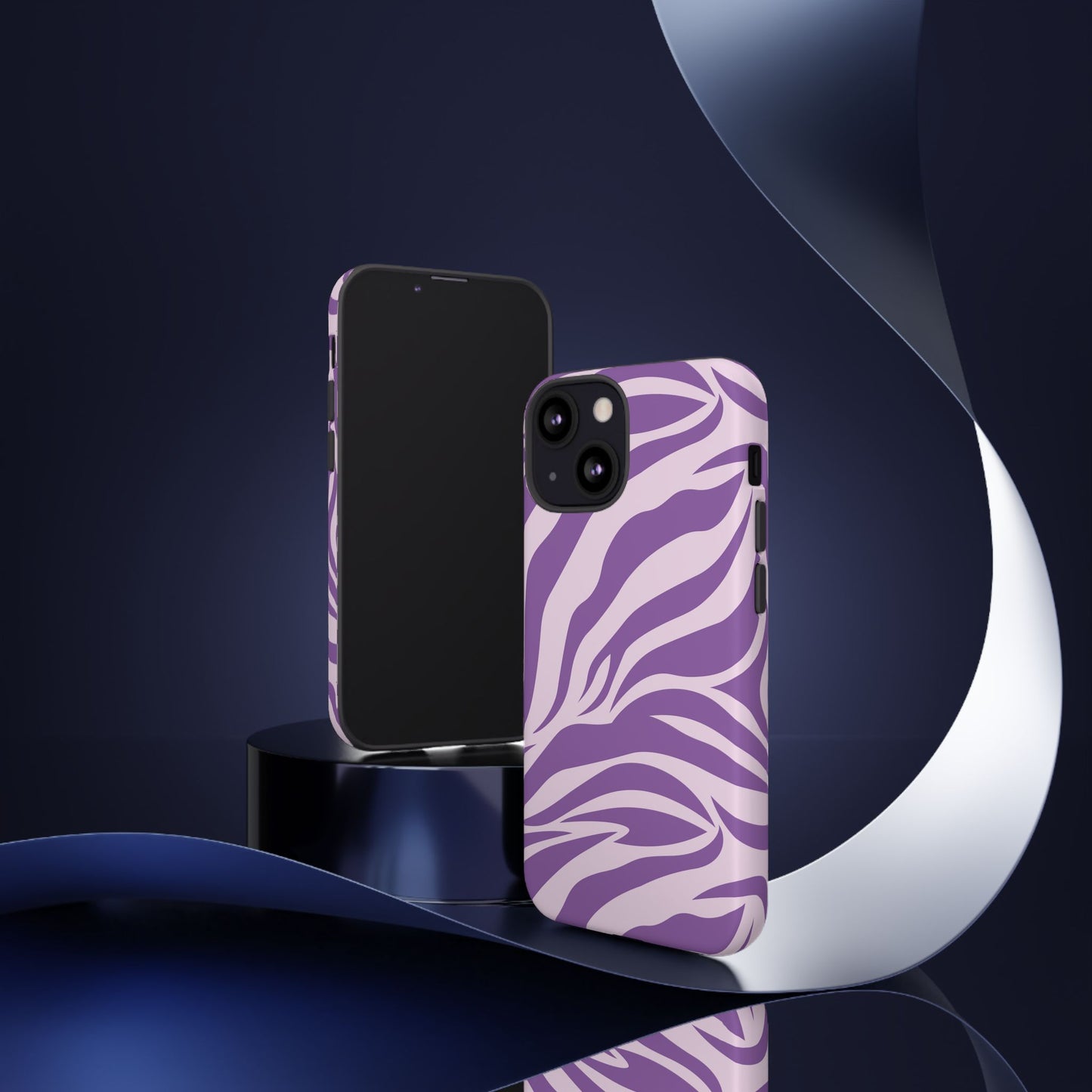 Wild Vibes Purple Animal Print Phone Case