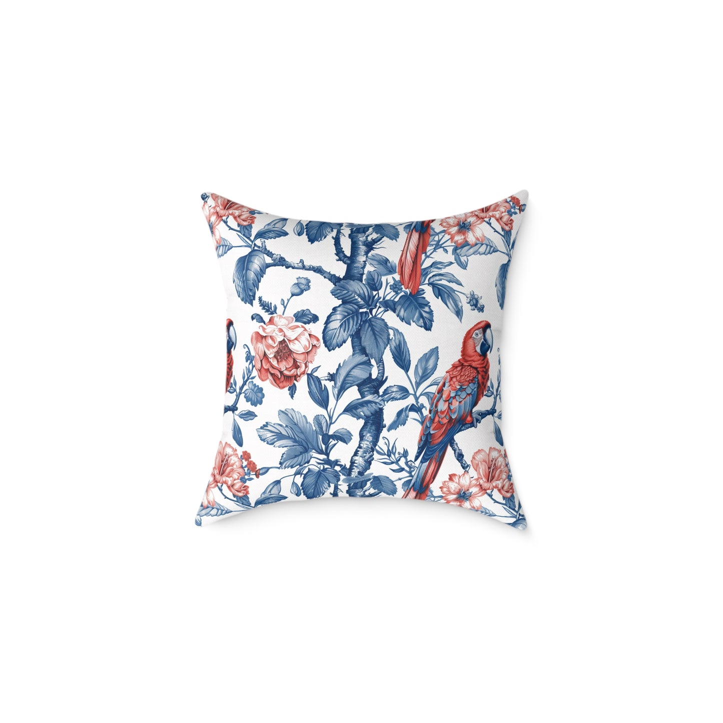 Tropical Floral Square Pillow