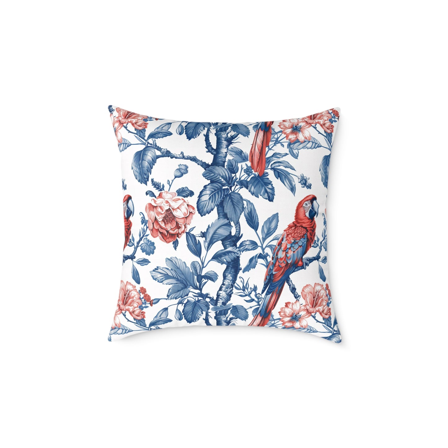 Tropical Floral Square Pillow