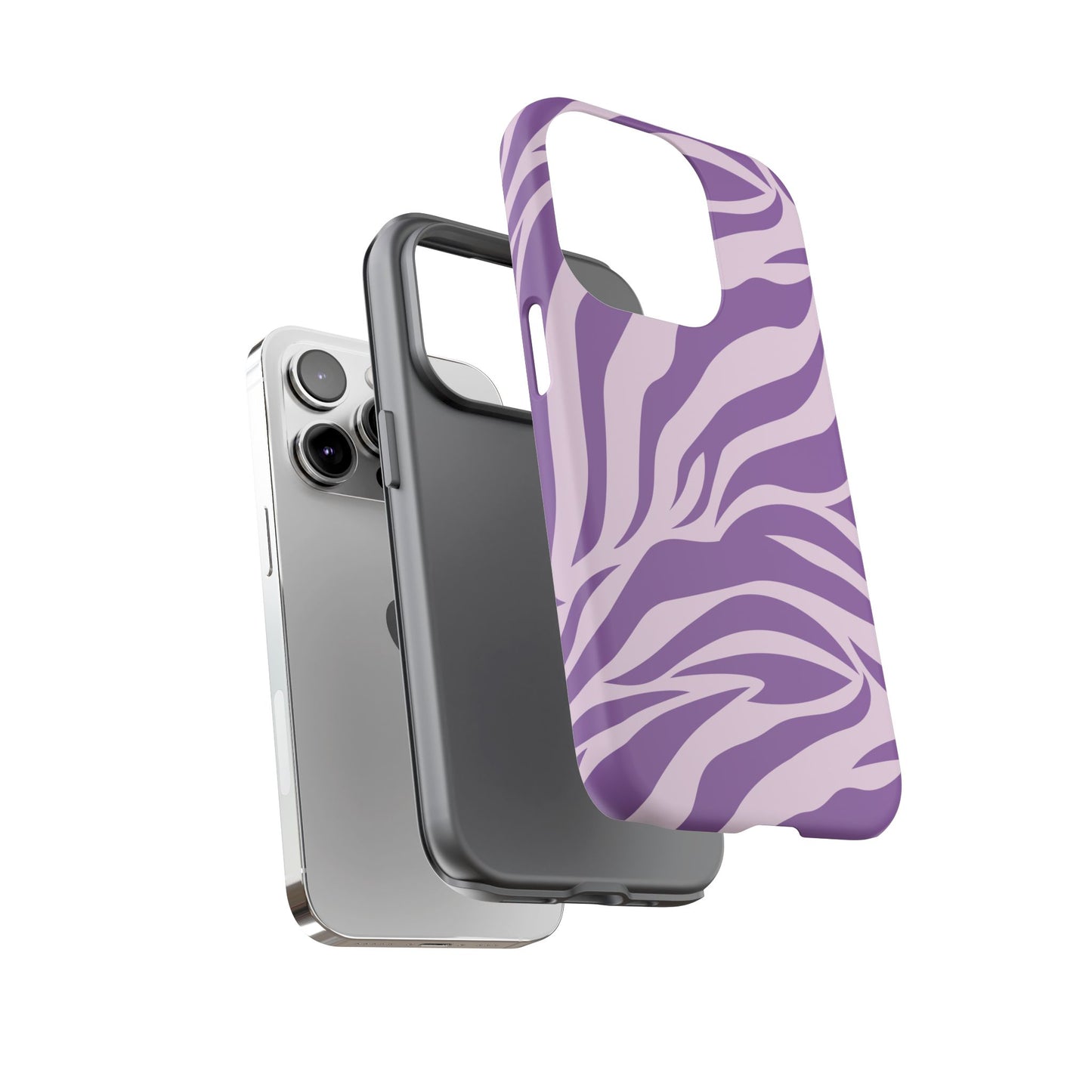 Wild Vibes Purple Animal Print Phone Case