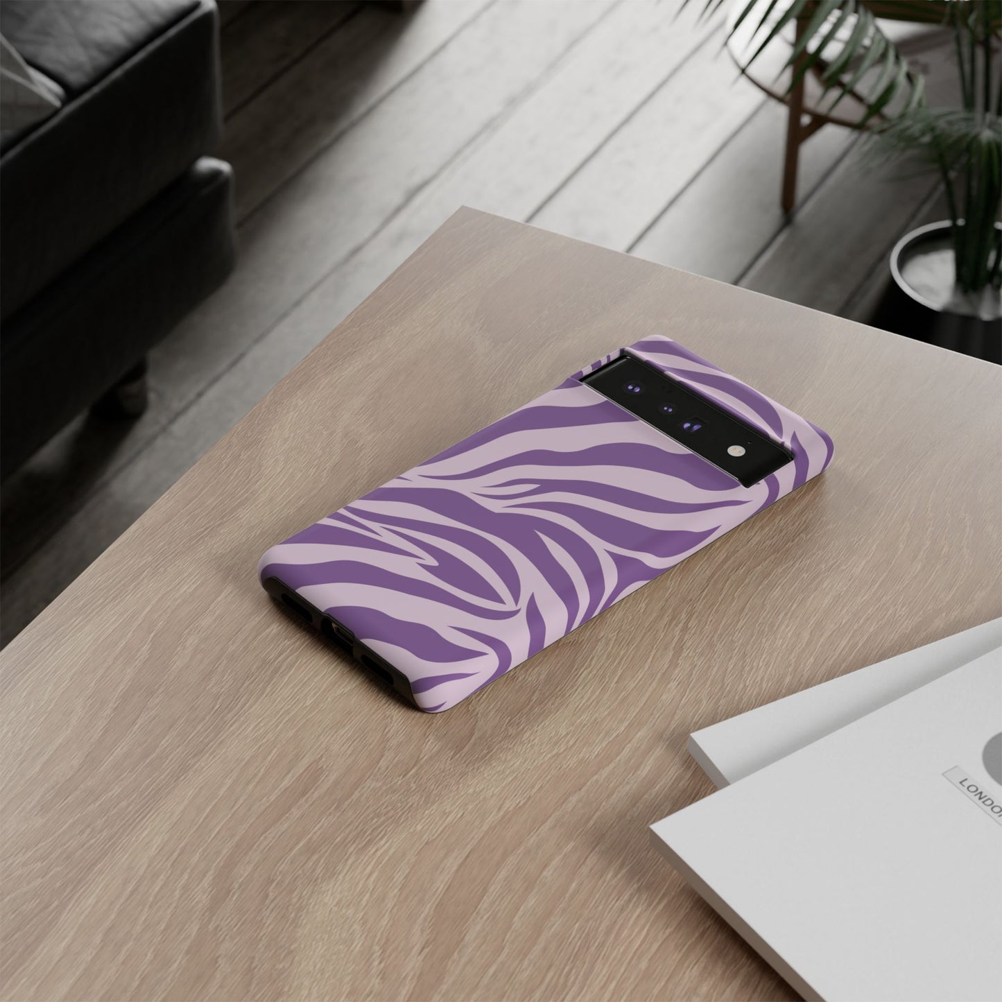 Wild Vibes Purple Animal Print Phone Case