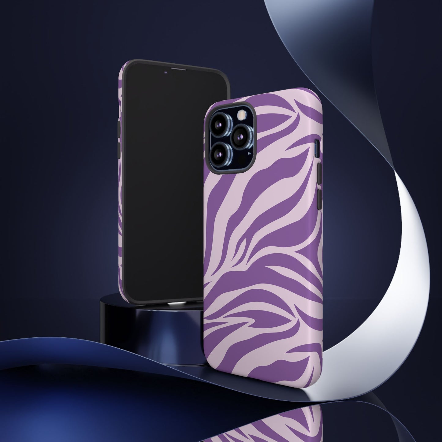 Wild Vibes Purple Animal Print Phone Case