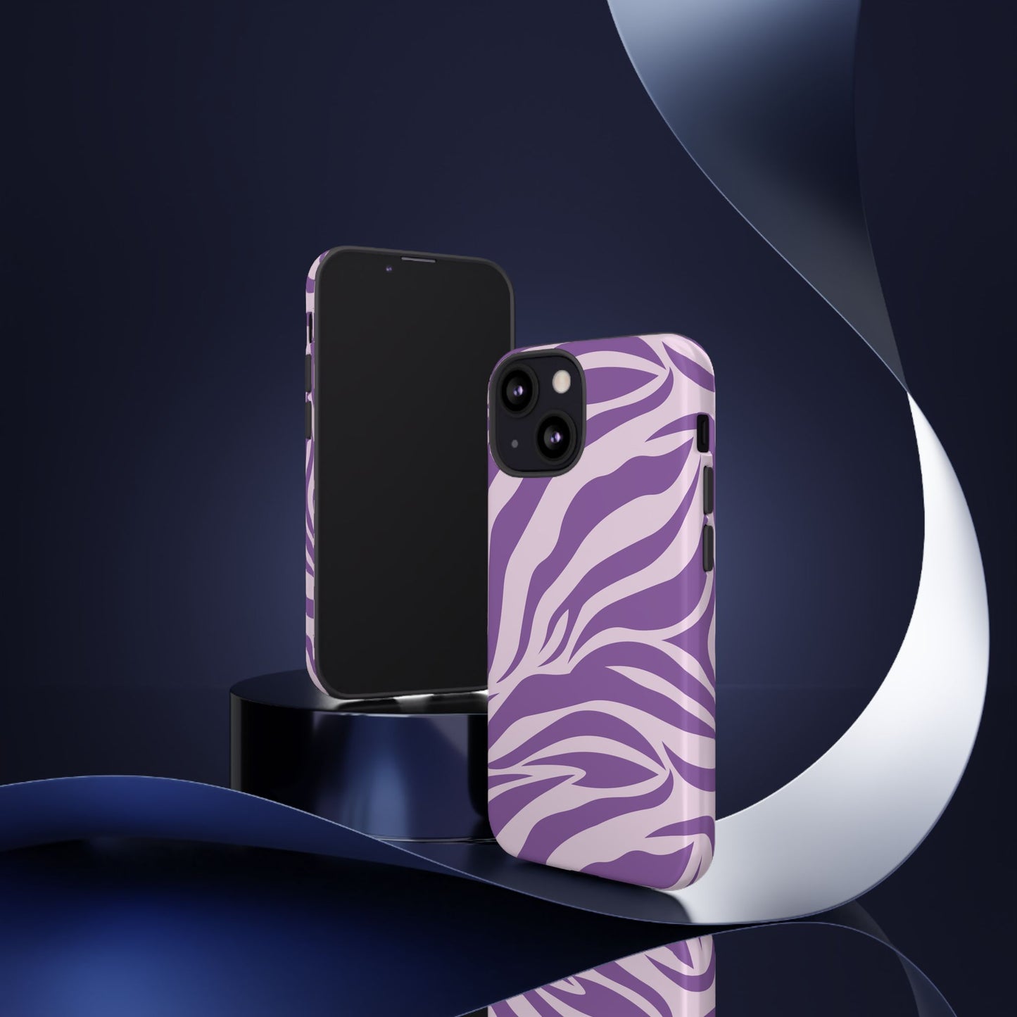 Wild Vibes Purple Animal Print Phone Case