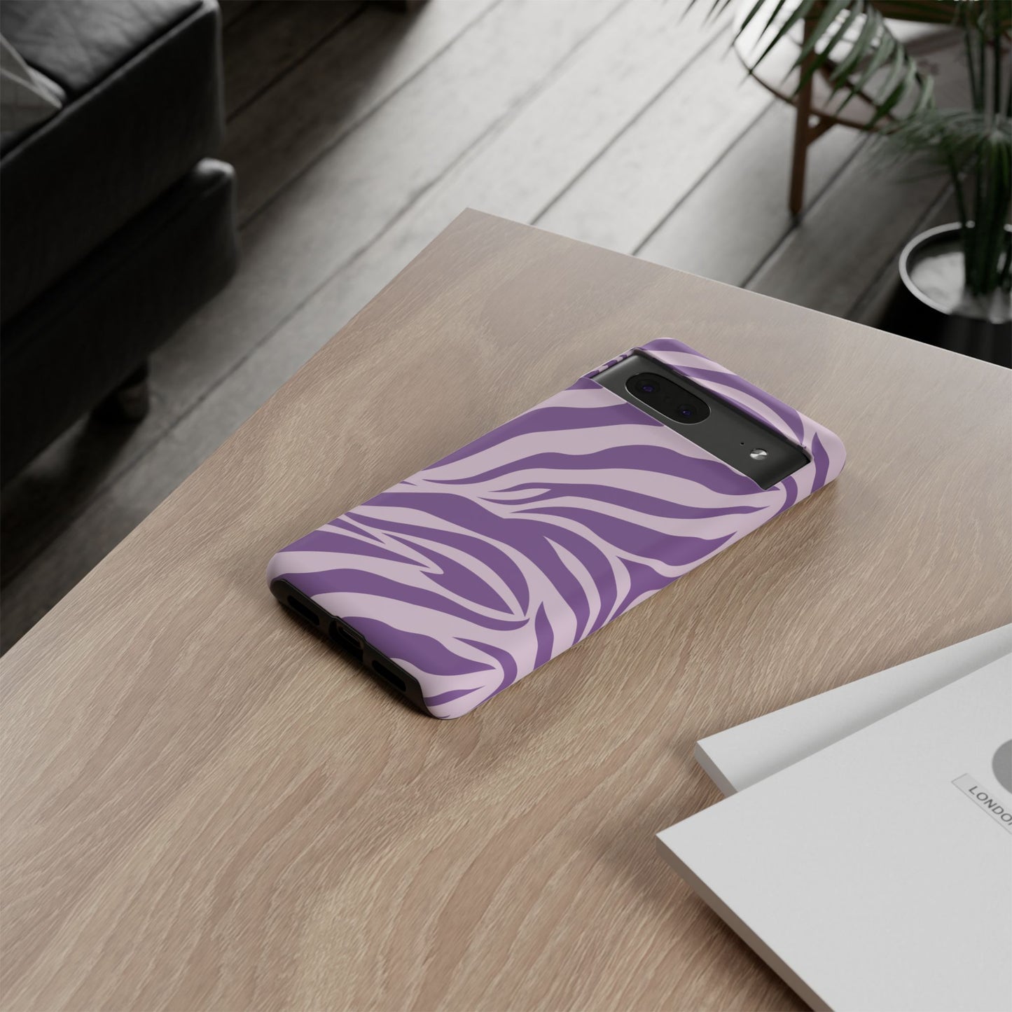 Wild Vibes Purple Animal Print Phone Case