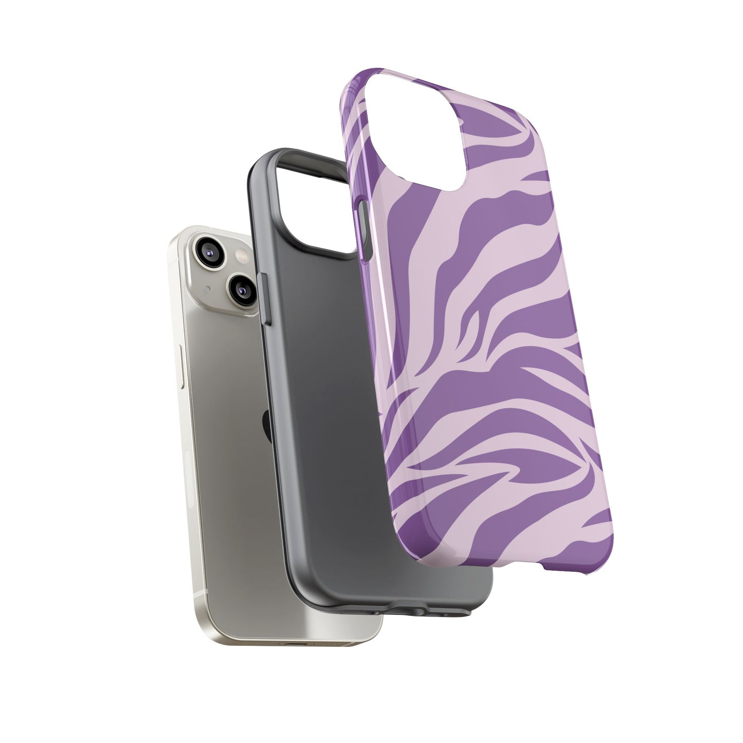 Wild Vibes Purple Animal Print Phone Case