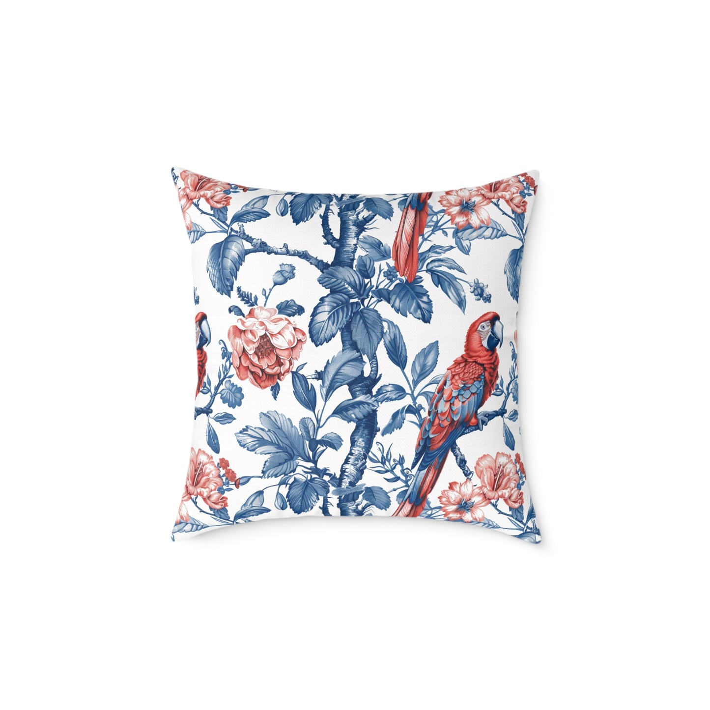 Tropical Floral Square Pillow