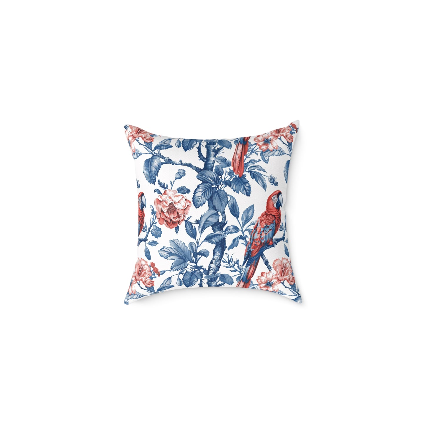 Tropical Floral Square Pillow
