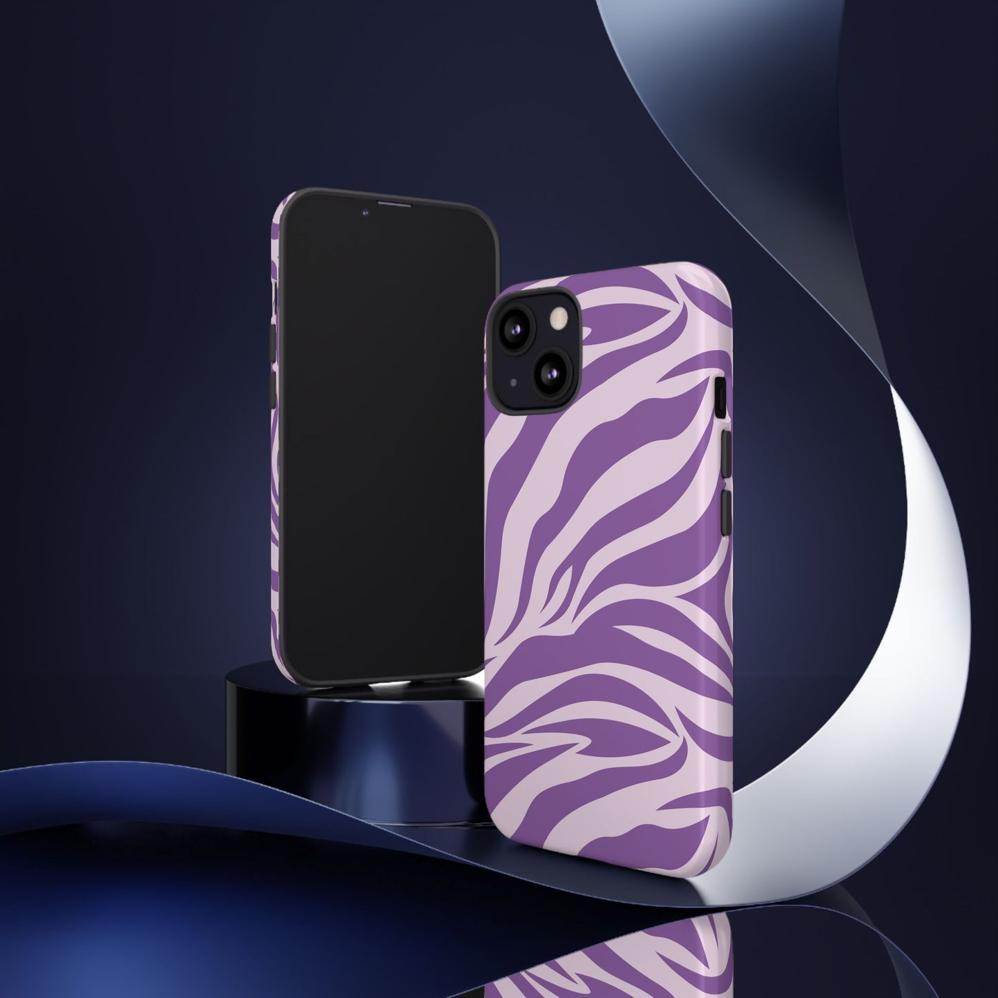 Wild Vibes Purple Animal Print Phone Case
