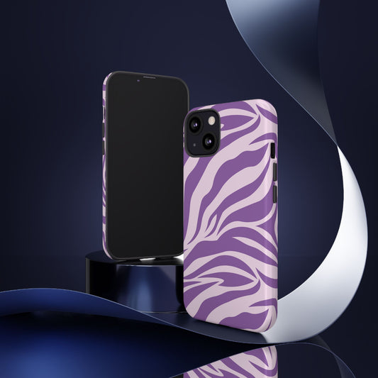 Wild Vibes Purple Animal Print Phone Case